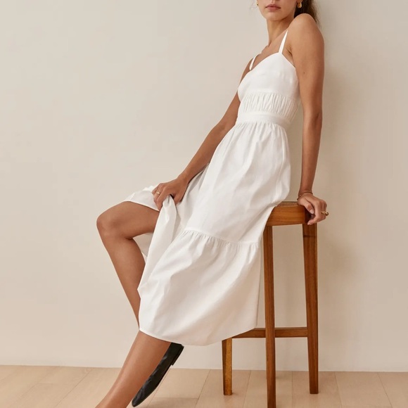 Reformation White Lauretta Dress - Picture 4 of 4